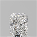Natural Diamond 0.50 Carats, Radiant with  Cut, F Color, SI1 Clarity and Certified by GIA
