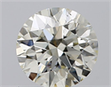 Natural Diamond 0.70 Carats, Round with Excellent Cut, J Color, VS2 Clarity and Certified by IGI