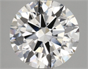 Lab Grown Diamond 2.62 Carats, Round with Excellent Cut, F Color, VVS2 Clarity and Certified by GIA