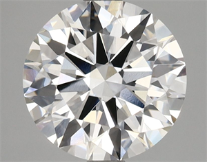 Picture of Lab Grown Diamond 2.62 Carats, Round with Excellent Cut, F Color, VVS2 Clarity and Certified by GIA