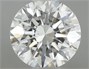 Natural Diamond 0.42 Carats, Round with Excellent Cut, F Color, VS2 Clarity and Certified by GIA