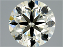 Natural Diamond 2.01 Carats, Round with Very Good Cut, M Color, IF Clarity and Certified by HRD