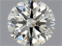 Natural Diamond 0.80 Carats, Round with Excellent Cut, L Color, SI1 Clarity and Certified by GIA