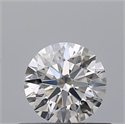 Natural Diamond 0.53 Carats, Round with Excellent Cut, D Color, IF Clarity and Certified by GIA