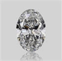 Natural Diamond 0.70 Carats, Oval with  Cut, F Color, VVS1 Clarity and Certified by GIA