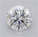 Lab Grown Diamond 1.55 Carats, Round with Ideal Cut, F Color, VVS2 Clarity and Certified by IGI
