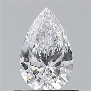 Picture of Natural Diamond 0.55 Carats, Pear with  Cut, D Color, VS2 Clarity and Certified by GIA