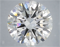 Lab Grown Diamond 6.06 Carats, Round with Excellent Cut, E Color, VVS2 Clarity and Certified by IGI