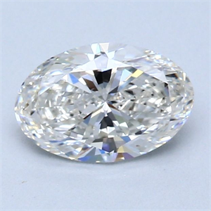 Picture of Natural Diamond 1.00 Carats, Oval with  Cut, H Color, VS1 Clarity and Certified by GIA