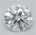 Lab Grown Diamond 1.09 Carats, Round with Ideal Cut, D Color, VVS2 Clarity and Certified by IGI