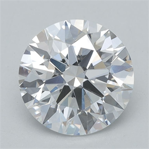 Picture of Lab Grown Diamond 1.09 Carats, Round with Ideal Cut, D Color, VVS2 Clarity and Certified by IGI