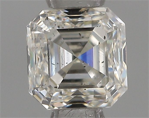 Picture of Natural Diamond 0.53 Carats, Asscher with  Cut, H Color, SI1 Clarity and Certified by IGI
