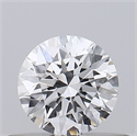 Natural Diamond 0.40 Carats, Round with Excellent Cut, E Color, VS2 Clarity and Certified by GIA
