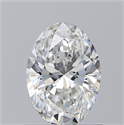Natural Diamond 0.91 Carats, Oval with  Cut, F Color, VS2 Clarity and Certified by GIA