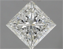 Natural Diamond 0.80 Carats, Princess with  Cut, J Color, VS1 Clarity and Certified by GIA