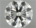 Natural Diamond 0.70 Carats, Round with Very Good Cut, J Color, VVS1 Clarity and Certified by IGI