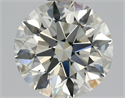 Natural Diamond 1.30 Carats, Round with Excellent Cut, K Color, VS1 Clarity and Certified by HRD