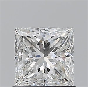 Picture of Natural Diamond 1.01 Carats, Princess with  Cut, G Color, IF Clarity and Certified by GIA