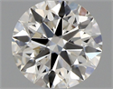 Natural Diamond 0.46 Carats, Round with Excellent Cut, I Color, SI1 Clarity and Certified by GIA