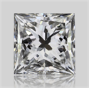 Natural Diamond 0.30 Carats, Princess with  Cut, G Color, VS2 Clarity and Certified by GIA