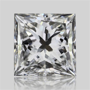 Picture of Natural Diamond 0.30 Carats, Princess with  Cut, G Color, VS2 Clarity and Certified by GIA