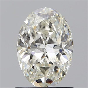 Foto Diamante Natural 1.02 quilates, Ovalado , Color I, claridad SI1 y certificado GIA de