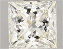 Natural Diamond 2.07 Carats, Princess with  Cut, J Color, IF Clarity and Certified by IGI