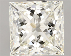 Picture of Natural Diamond 2.07 Carats, Princess with  Cut, J Color, IF Clarity and Certified by IGI