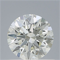Natural Diamond 0.73 Carats, Round with Excellent Cut, H Color, VVS2 Clarity and Certified by IGI