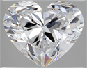 Natural Diamond 2.21 Carats, Heart with  Cut, D Color, VS2 Clarity and Certified by GIA