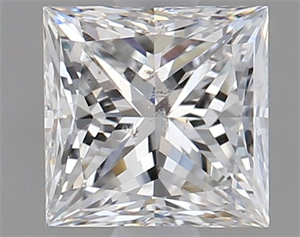 Picture of Natural Diamond 1.00 Carats, Princess with  Cut, E Color, SI2 Clarity and Certified by IGI