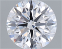 Lab Grown Diamond 1.00 Carats, Round with Ideal Cut, D Color, VVS2 Clarity and Certified by IGI