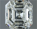 Natural Diamond 1.01 Carats, Asscher with  Cut, I Color, VVS1 Clarity and Certified by IGI