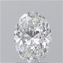 Natural Diamond 1.20 Carats, Oval with  Cut, E Color, SI1 Clarity and Certified by GIA