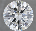 Natural Diamond 3.00 Carats, Round with Excellent Cut, G Color, VVS1 Clarity and Certified by GIA