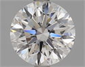 Lab Grown Diamond 1.72 Carats, Round with Ideal Cut, E Color, SI1 Clarity and Certified by IGI