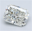 Natural Diamond 1.51 Carats, Radiant with  Cut, J Color, SI2 Clarity and Certified by GIA