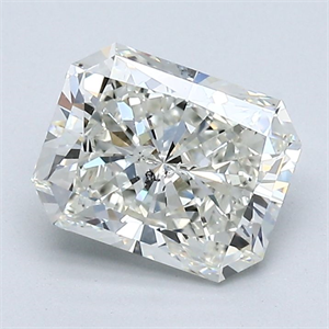 Foto Diamante Natural 1.51 quilates, Radiante , Color J, claridad SI2 y certificado GIA de