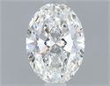 Natural Diamond 0.45 Carats, Oval with  Cut, F Color, VVS1 Clarity and Certified by GIA