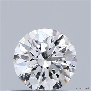 Picture of Natural Diamond 0.43 Carats, Round with Excellent Cut, F Color, VVS1 Clarity and Certified by GIA