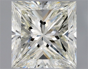Picture of Natural Diamond 1.02 Carats, Princess with  Cut, J Color, VS2 Clarity and Certified by GIA