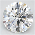Lab Grown Diamond 3.41 Carats, Round with Excellent Cut, D Color, VVS1 Clarity and Certified by GIA
