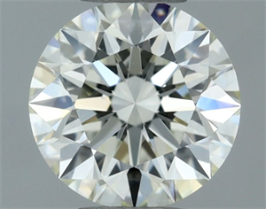 Picture of Natural Diamond 0.52 Carats, Round with Excellent Cut, L Color, VS2 Clarity and Certified by GIA