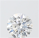 Lab Grown Diamond 1.07 Carats, Round with Ideal Cut, E Color, VS2 Clarity and Certified by IGI