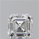 Natural Diamond 0.70 Carats, Asscher with  Cut, G Color, VS1 Clarity and Certified by GIA