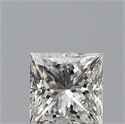 Natural Diamond 0.51 Carats, Princess with  Cut, G Color, VVS2 Clarity and Certified by IGI