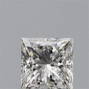 Picture of Natural Diamond 0.51 Carats, Princess with  Cut, G Color, VVS2 Clarity and Certified by IGI