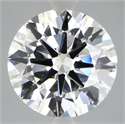 Lab Grown Diamond 4.51 Carats, Round with Ideal Cut, E Color, VVS1 Clarity and Certified by IGI