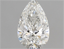 Diamante Natural 0.70 quilates, De pera , Color G, claridad VVS1 y certificado GIA