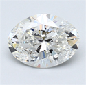 Diamante Natural 1.20 quilates, Ovalado , Color G, claridad SI2 y certificado GIA